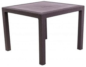 DEOKORK Záhradná ratanová zostava CORFU MINI 1+4 hnedá