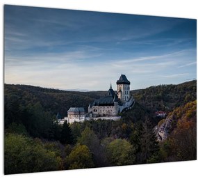 Sklenený obraz Karlštejn (70x50 cm)