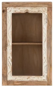 furniture-nabytek.cz - Masívna nástenná skrinka Delhi z mangového dreva, lakovaná, hnedá – 44×20×70 cm
