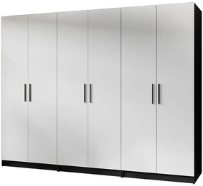 Skriňa X3 Gold 2d Čierna/Biela