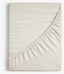 Goldea bavlnená napínacia plachta - prírodná režná 140 x 200 cm