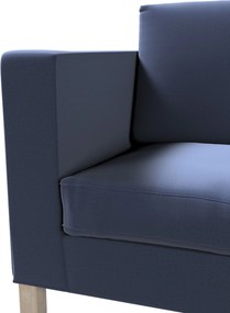 Poťah na sedačku Karlanda (pre 2 osoby,krátky) farba produktu tmavomodrá látka zamatová