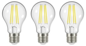 LED filament E27 3,8W 3000K 806lm číra súprava 3ks