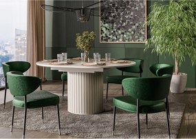 Rozkladací okrúhly stôl Zante ZA9 120–160 cm kašmír