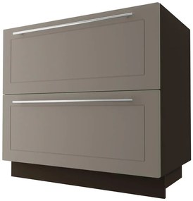 Kuchynská skrinka D2M/90 Quantum beige mat/lava