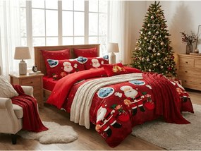 Obliečky z mikrovlákna SANTALAND červené Rozmer obliečky: 70 x 80 cm | 140 x 200 cm