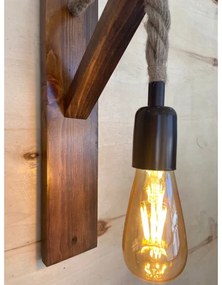 Nástenné svietidlo AHSAP 1xE27/40W/230V borovica orech