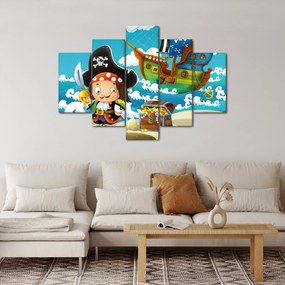 Obraz - Pirátsky poklad (150x105 cm)