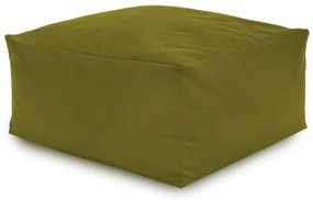 Plyšová taburetka zelená