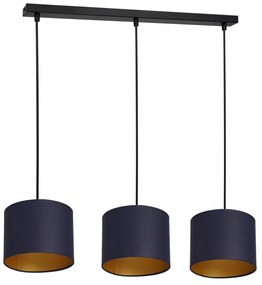 Luster na lanku ARDEN 3xE27/60W/230V fialová/zlatá