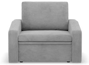 Kreslo ORBIT Poso rozkladacie, svetlosivé