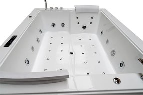 BPS-koupelny Hydromasážna vaňa DIABLO 666 II 180x150 s ohrevom vody