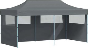 Multidom Skladací párty stan s bočnými stenami 3x6 m antracitový