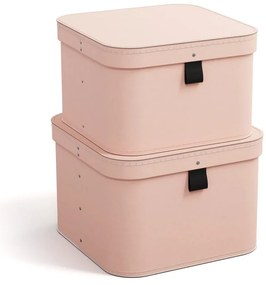 Kartónové úložné boxy s vekom v súprave 2 ks Ludvig – Bigso Box of Sweden