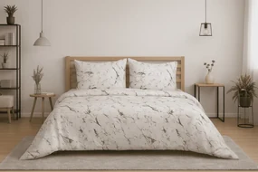 Obliečky z mikrovlákna MARBLE, biele Rozmer obliečky: 70 x 90 cm | 140 x 200 cm