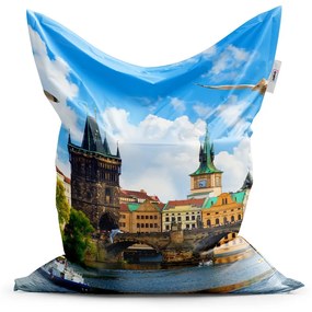 Sablio Sedací vak Classic Praha Karlov most 2 - 150x100 cm