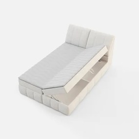 Kontinentálna posteľ LORENZO HR 140x200 cm, krémová