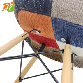 Jedálenské stoličky PATCHWORK 4 ks - škandinávsky štýl
