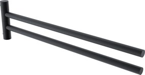 Nimco Držiak na uteráky otočný, 42 cm BORMO čierna - BRC 11096-90