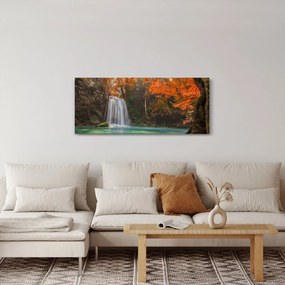 Obraz - Vodopád v Thajsku (120x50 cm)