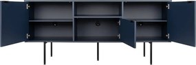 Tmavomodrý TV stolík 180x79x50 cm Bau – noo.ma