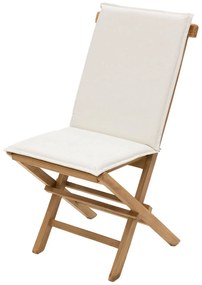 DEOKORK Záhradná skladacia stolička s poduškou FOXI (teak)