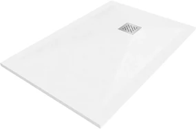 Mexen Stone+, obdĺžniková vanička z minerálneho kompozitu 110 x 80 cm, biela, 44108011