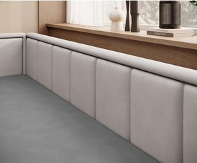 Sivá ženilková rozkladacia/s úložným priestorom pohovka 214 cm Fulgeo – ELTAP