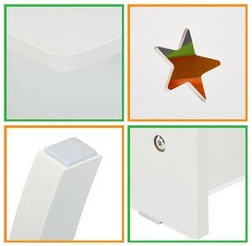 Detský set stolíka a stoličiek v bielej farbe