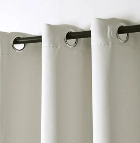 Bielo-krémový záves OXFORD 140x250 cm Zavesenie: Kovové krúžky