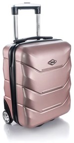 Rogal Zlato-ružový mini luxusný príručný kufor "Luxury" - S (25l)