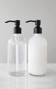 Arte Regal Dávkovač na mydlo/šampón/kondicionér dávkovač - 0,5l - číre sklo
