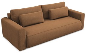 Terakotová rozkladacia/s úložným priestorom pohovka 238 cm Kapua – Makamii