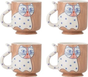 Svetlohnedé hrnčeky v súprave 4 ks Missy – Bloomingville