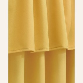 Dekorstudio Dekoračný záves MIA na dekoračné kolieska - horčicový Rozmer závesu: 140x260cm