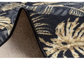 Protišmykový behúň MONSTERA Listy zlatý - Výpredaj