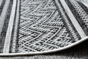 Koberec SISAL SION cikcak, diamanty BOHO 22168 čierny / ecru