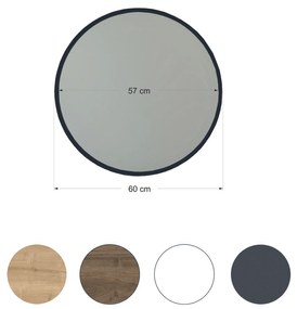 Yuvarlak Mirror - Black