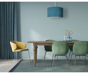 Duolla - Luster na lanku BRISTOL 1xE27/40W/230V pr. 45 cm tyrkysová