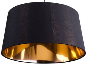 Závesná lampa čierna/zlatá KALLAR Beliani