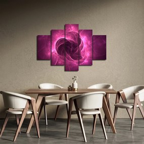 Obraz modernej ružovej abstrakcie (150x105 cm)