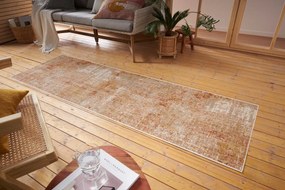 Hanse Home 80x200 cm Behúň Cairo 105585 Gizeh Cream Red – na von aj na doma, oranžová, chodba / predsieň