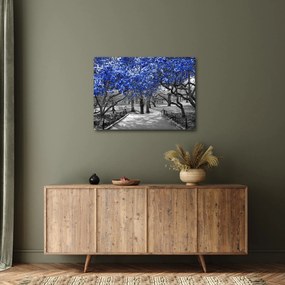 Obrázok - Modré stromy, Central Park, New York (70x50 cm)