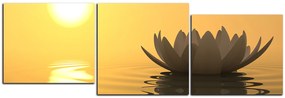 Obraz na plátne - Zen lotus - panoráma 5167D (150x50 cm)