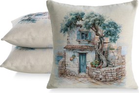 GOBELÍNOVÁ DEKORAČNÁ OBLIEČKA NA VANKÚŠ PENINSULA1 45X45 CM VZOROVANÁ