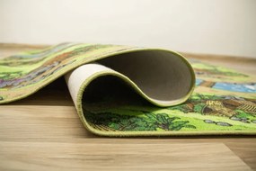 Detský koberec Dino dedina dinosaurov