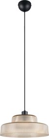 Jantárové závesné svietidlo so skleneným tienidlom ø 35 cm Abella – Reality