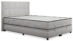 Čalúnená posteľ s matracmi a úložným priestorom GRACE 180x200 cm sivá