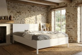 Manželská posteľ CONTINENTAL 140x200 biela