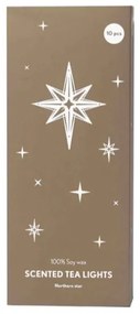 Pluto Design Vonné čajové sviečky Northern Star – sada 10 ks
